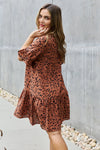 Sweet & Playful Full Size Ruffle Sleeve Mini Dress