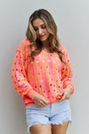 So Wavy Full Size Distressed Knit Sweater